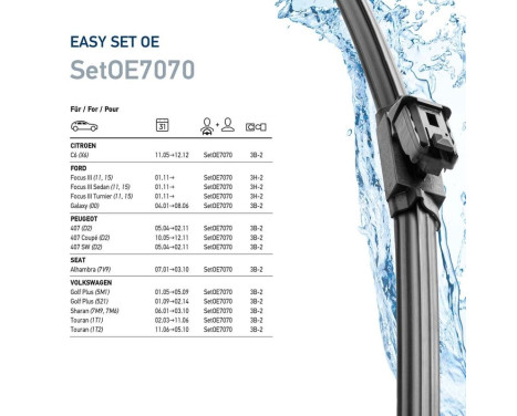 Windshield wiper EasySets 9XW 358 164-161 Hella, Image 7
