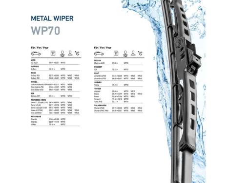 Windshield wiper metal 9XW 178 878-281 Hella, Image 7