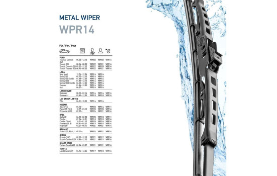 Windshield wiper metal 9XW 190 253-141 Hella, Image 7