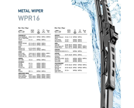 Windshield wiper metal 9XW 190 253-161 Hella, Image 7