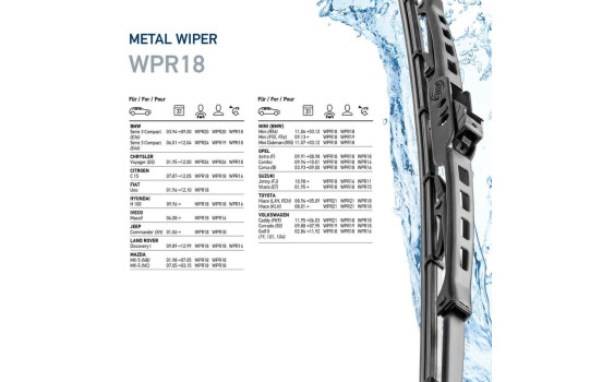 Windshield wiper metal 9XW 190 253-181 Hella, Image 7