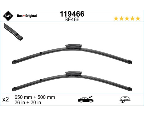 Windshield wiper ORIGINAL VISIOFLEX SET 119466 SWF, Image 2