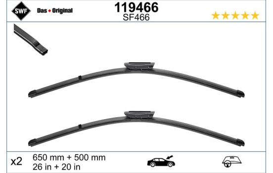 Windshield wiper ORIGINAL Windshield wipers 119466 SWF