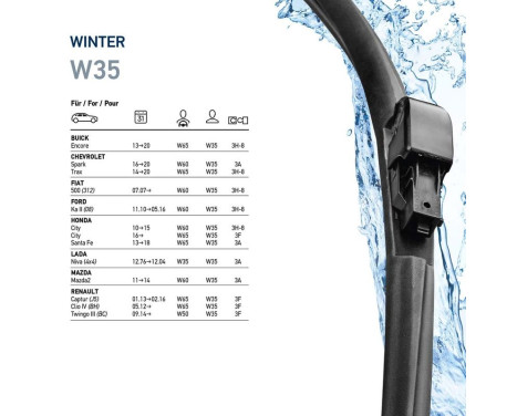Windshield wiper winter 9XW 358 004-141 Hella, Image 7