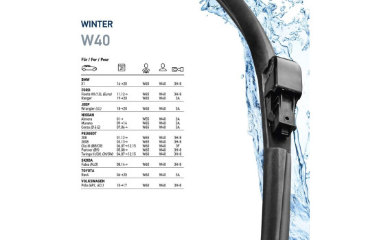 Windshield wiper winter 9XW 358 004-161 Hella, Image 7