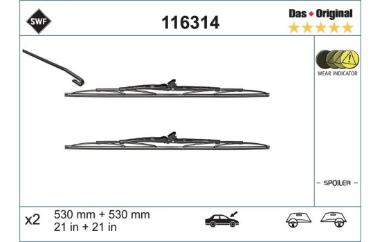 Windshield wipers 116314 SWF, Image 2