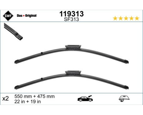 Windshield wipers 119313 SWF