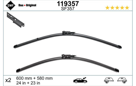 Windshield wipers 119357 SWF, Image 3