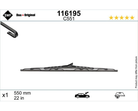 Wiper blade 116195 SWF, Image 2
