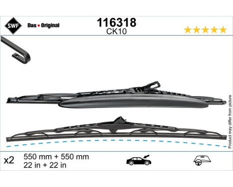 Wiper blade 116318 SWF, Image 2