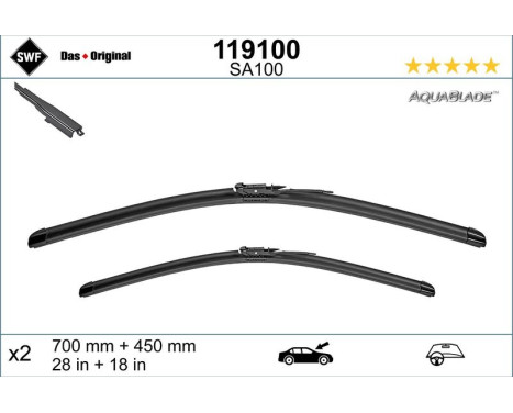 wiper blade 119100 SWF, Image 2