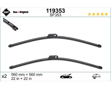 Wiper blade 119353 SWF