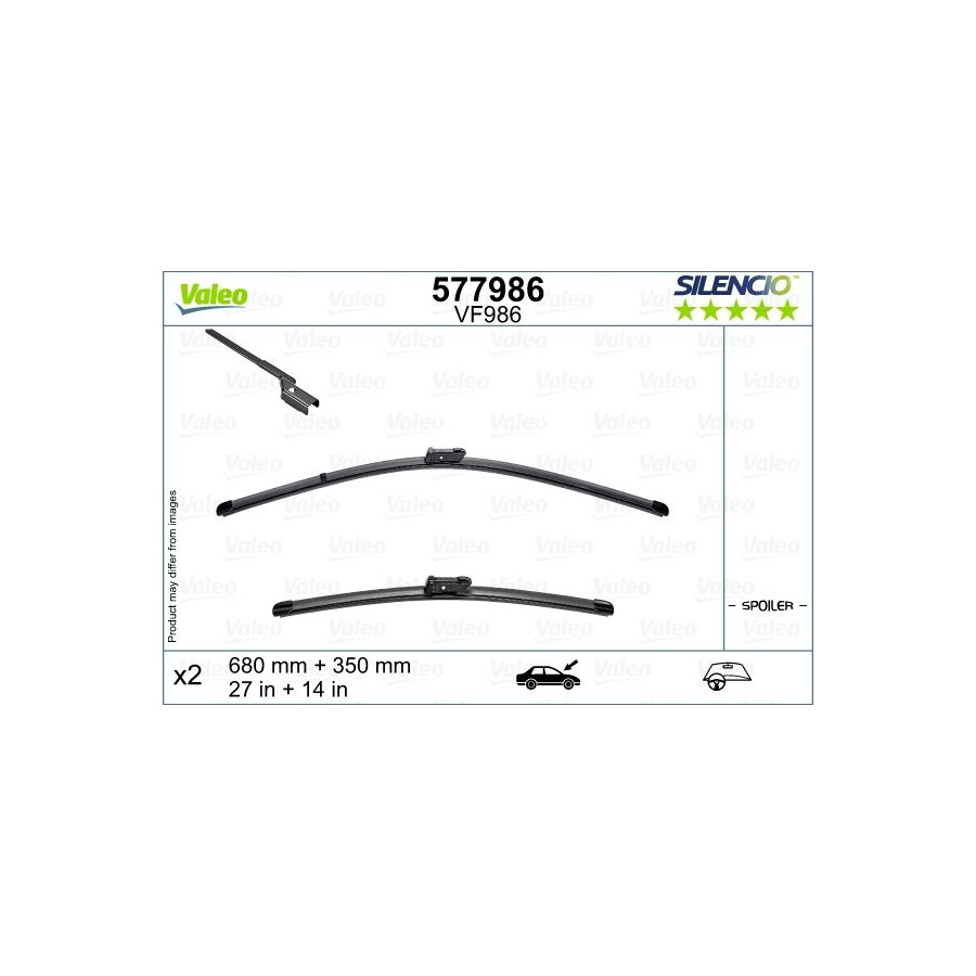 Valeo canopy blade wiper eco 583986 1 pcs after sales