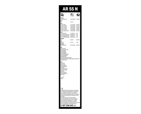 Wiper Blade Aerotwin Retro AR55N Bosch, Image 5