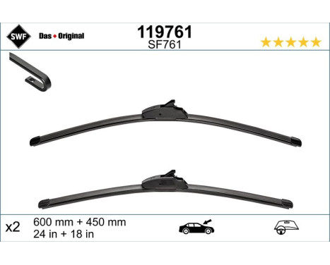 Wiper Blade ALTERNATIVE VISIOFLEX SET 119761 SWF, Image 3