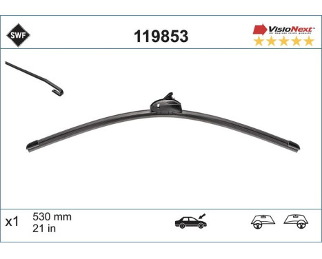 Wiper Blade ALTERNATIVE VISIONEXT SINGLE 119853 SWF, Image 2