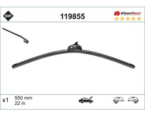 Wiper Blade ALTERNATIVE VISIONEXT SINGLE 119855 SWF, Image 2