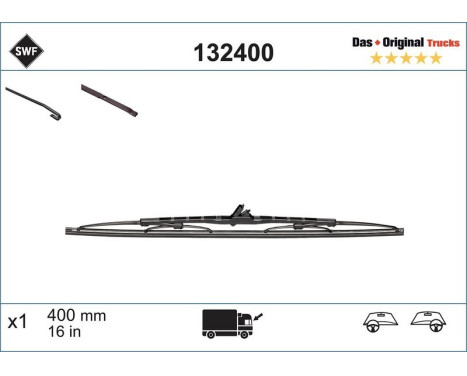 Wiper Blade DAS ORIGINAL TRUCKS 132400 SWF, Image 2