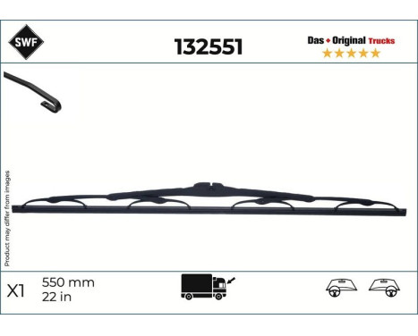 Wiper Blade DAS ORIGINAL TRUCKS 132551 SWF, Image 6