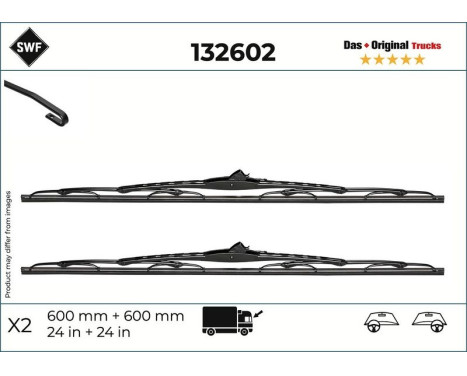 Wiper Blade DAS ORIGINAL TRUCKS 132602 SWF, Image 6