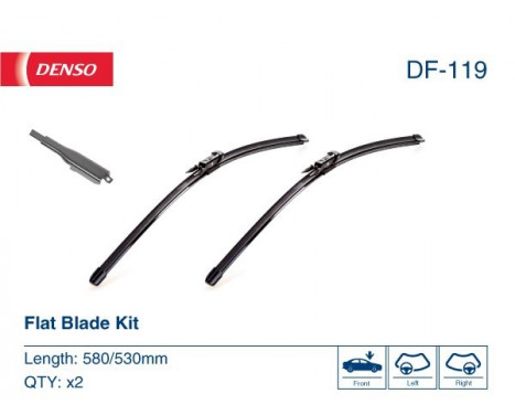 Wiper Blade DF-119 Denso, Image 2