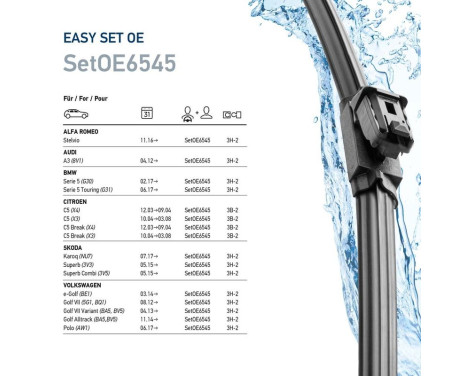 Wiper blade EasySets 9XW 358 164-121 Hella, Image 7