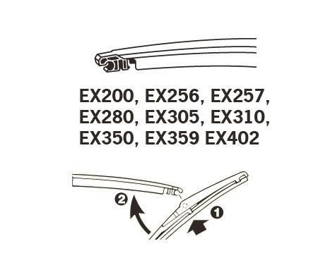 wiper blade EX305 Trico, Image 2