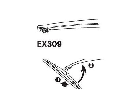 wiper blade EX309 Trico, Image 4