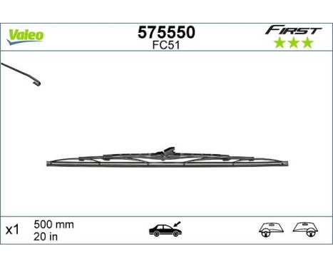 Wiper Blade FIRST 575550 Valeo, Image 5