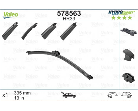 Wiper Blade HYDROCONNECT 578563 Valeo, Image 2