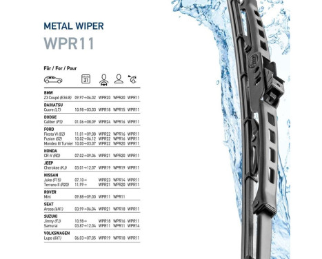 Wiper blade Metal 9XW 190 253-111 Hella, Image 7