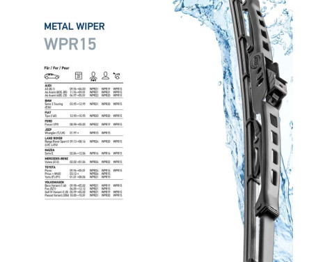 Wiper blade Metal 9XW 190 253-151 Hella, Image 7