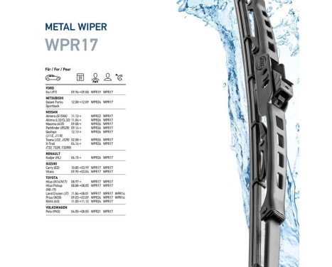 Wiper blade Metal 9XW 190 253-171 Hella, Image 7