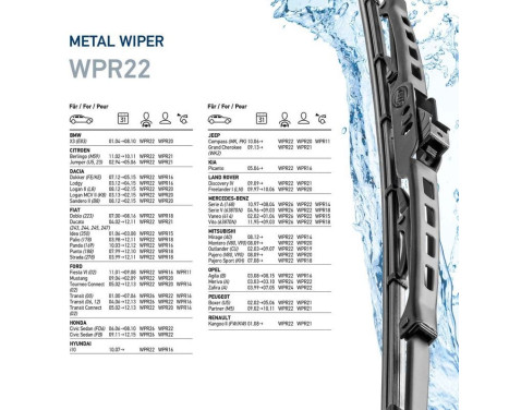 Wiper blade Metal 9XW 190 253-221 Hella, Image 7