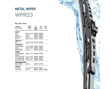 Wiper blade Metal 9XW 190 253-231 Hella, Image 7