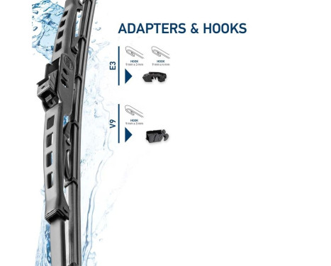 Wiper blade Metal 9XW 190 253-261 Hella, Image 5