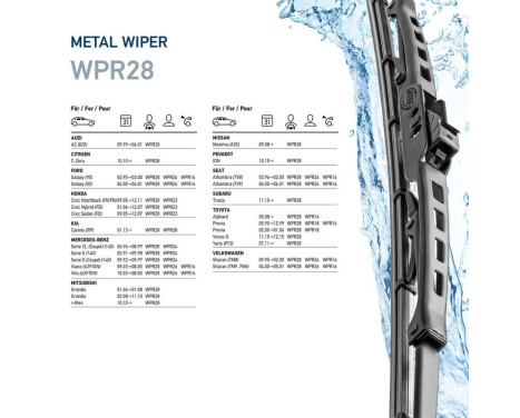 Wiper blade Metal 9XW 190 253-281 Hella, Image 7