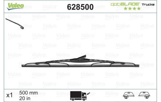 Wiper Blade OPTIBLADE TRUCKS 628500 Valeo, Image 2