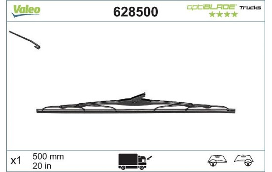 Wiper Blade OPTIBLADE TRUCKS 628500 Valeo, Image 2