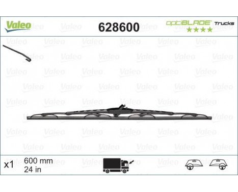 Wiper Blade OPTIBLADE TRUCKS 628600 Valeo, Image 2