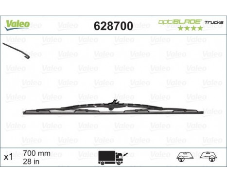 Wiper Blade OPTIBLADE TRUCKS 628700 Valeo, Image 2