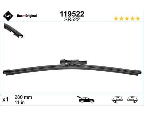 Wiper Blade ORIGINAL VISIOFLEX REAR 119522 SWF