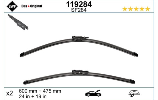 Wiper Blade ORIGINAL VISIOFLEX SET 119284 SWF, Image 3