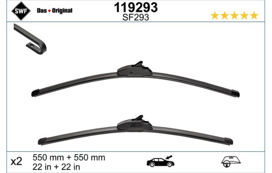 Wiper Blade ORIGINAL VISIOFLEX SET 119293 SWF, Image 2