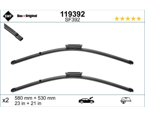 Wiper Blade ORIGINAL VISIOFLEX SET 119392 SWF, Image 3