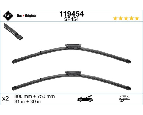 Wiper Blade ORIGINAL VISIOFLEX SET 119454 SWF, Image 2