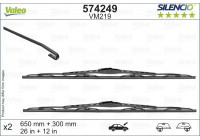 Wiper Blade SILENCIO CONVENTIONAL SET 574249 Valeo