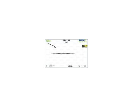 Wiper Blade SILENCIO CONVENTIONAL SINGLE 574129 Valeo, Image 4