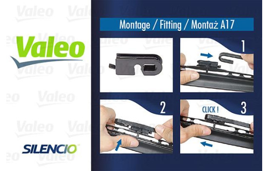 Wiper Blade SILENCIO CONVENTIONAL SINGLE 574155 Valeo, Image 2