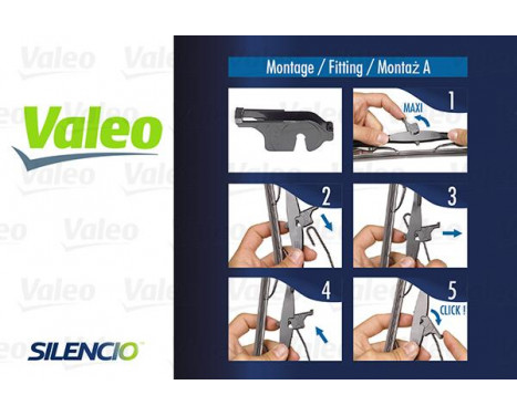 Wiper Blade SILENCIO CONVENTIONAL SINGLE 574158 Valeo, Image 3